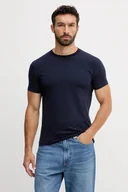 Koszulki męskie - Trussardi t-shirt męski kolor granatowy gładki G0228000042N - miniaturka - grafika 1
