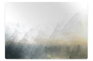 Podnóżki, podpórki, podkładki - Mata pod fotel biurowy Pejzaż Fuji 120x90 cm - miniaturka - grafika 1