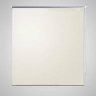 Zasłony - vidaXL Roleta przeciwsoneczna 120x230 cm kremowo biaa - miniaturka - grafika 1