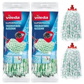 Miotły, szufle, mopy - Vileda Supermocio 2 Szt. Wkład Do Mopa Microfibre - miniaturka - grafika 1