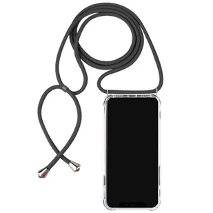 Pokrowiec z łańcuszkiem na telefon komórkowy Apple iPhone 11 Pro 5,8 cala o regulowanej długości Smukłe etui ochronne Zderzak Zewnętrzne etui na telefon komórkowy wykonane z TPU Odporne na wstrząsy Dodatkowa ochrona Lekkie Szary - Etui i futerały do telefonów - miniaturka - grafika 1