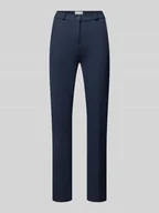 Spodnie damskie - Spodnie materiałowe z wpuszczanymi kieszeniami w stylu francuskim model ‘Lillyth’ - miniaturka - grafika 1