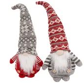 Ozdoby bożonarodzeniowe - 2X Skrzat Krasnal Zestaw Świąteczny Gnom Duży 42 Cm Mikołaj Na Prezent - miniaturka - grafika 1