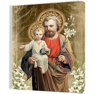 Ikony i obrazy sakralne - Obraz religijny na płótnie Święty Józef - miniaturka - grafika 1