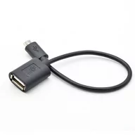 Kable USB - TB Kabel OTG 15cm czarny W-3122 - miniaturka - grafika 1