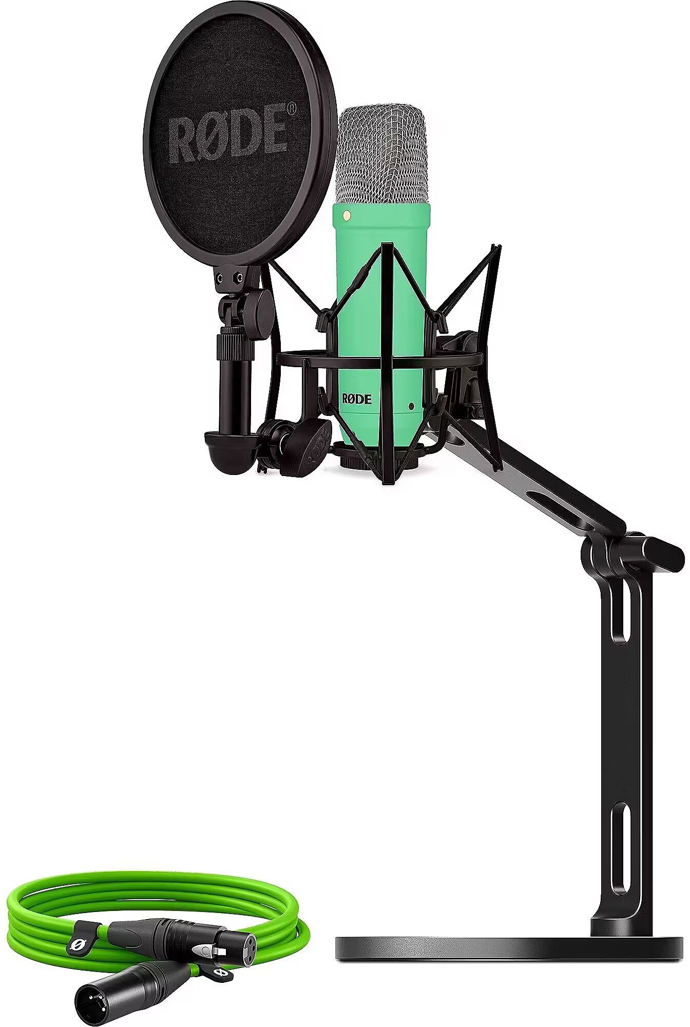 Mikrofon Rode NT1 Signature zielony + kabel XLR + statyw biurkowy BUROINT1GN