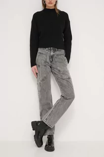 Spodnie damskie - Desigual jeansy MACKENZ damskie high waist 24SWDD56 - grafika 1