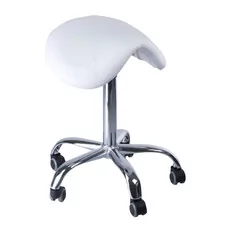 Taboret kosmetyczny BD-9909 Szary - Krzesła i taborety kosmetyczne - miniaturka - grafika 1