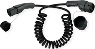 Ładowarki do samochodów elektrycznych - Kabel do ładowania samochodów Roline Type 2, 3-fazy, 16A, 11kW, 3m spiralny 19.08.0043 - miniaturka - grafika 1
