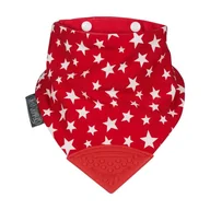 Śliniaki i fartuszki - Śliniaczek z gryzaczkiem Red Stars Neckerchew - miniaturka - grafika 1