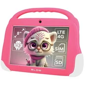 Tablety - BLOW TABLET KIDSTAB8 4G 4/64GB RÓŻOWE ETUI - miniaturka - grafika 1