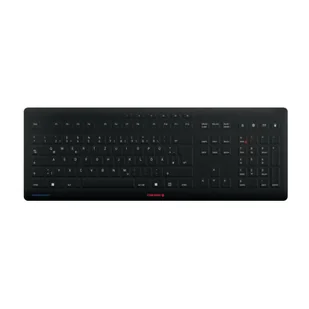 CHERRY Stream RF Bezprzewodowy + USB QWERTZ Niemiecki Czarny  JK-8552DE-2 - Klawiatury - miniaturka - grafika 1