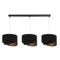 Lampy sufitowe - Czarna potrójna lampa wisząca nad stół glamour - 5X S500 N5-W31 - miniaturka - grafika 1