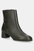 Botki damskie - Camper botki skórzane Katie damskie kolor zielony na słupku K400664-007 - miniaturka - grafika 1