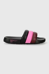 Roxy klapki x Rowley damskie kolor czarny - Klapki i japonki damskie - miniaturka - grafika 1
