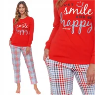 Piżamy damskie - Piżama damska DOCTOR NAP 4533 red L - miniaturka - grafika 1