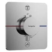 Baterie podtynkowe - HANSGROHE 15586000 ShowerSelect Comfort Q Bateria termostatyczna, podtynkowa do 2 odbiorników ze zintegrowanym systemem zabezpieczającym zgodnie z EN 1717 Chrom - miniaturka - grafika 1