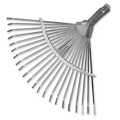 Grabie i motyki - Grabie wachlarzowe metalowe 45 cm, regulowane bez trzonka - miniaturka - grafika 1