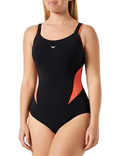 Stroje kąpielowe - ARENA Damski kostium kąpielowy Makimurax Low C Cup (1 szt.), Czarno-czerwony, 54 - grafika 1