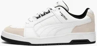 Sneakersy damskie - Buty sportowe Puma Slipstream Lo Retro r.42 Białe Skórzane Zamsz Sneakersy - miniaturka - grafika 1