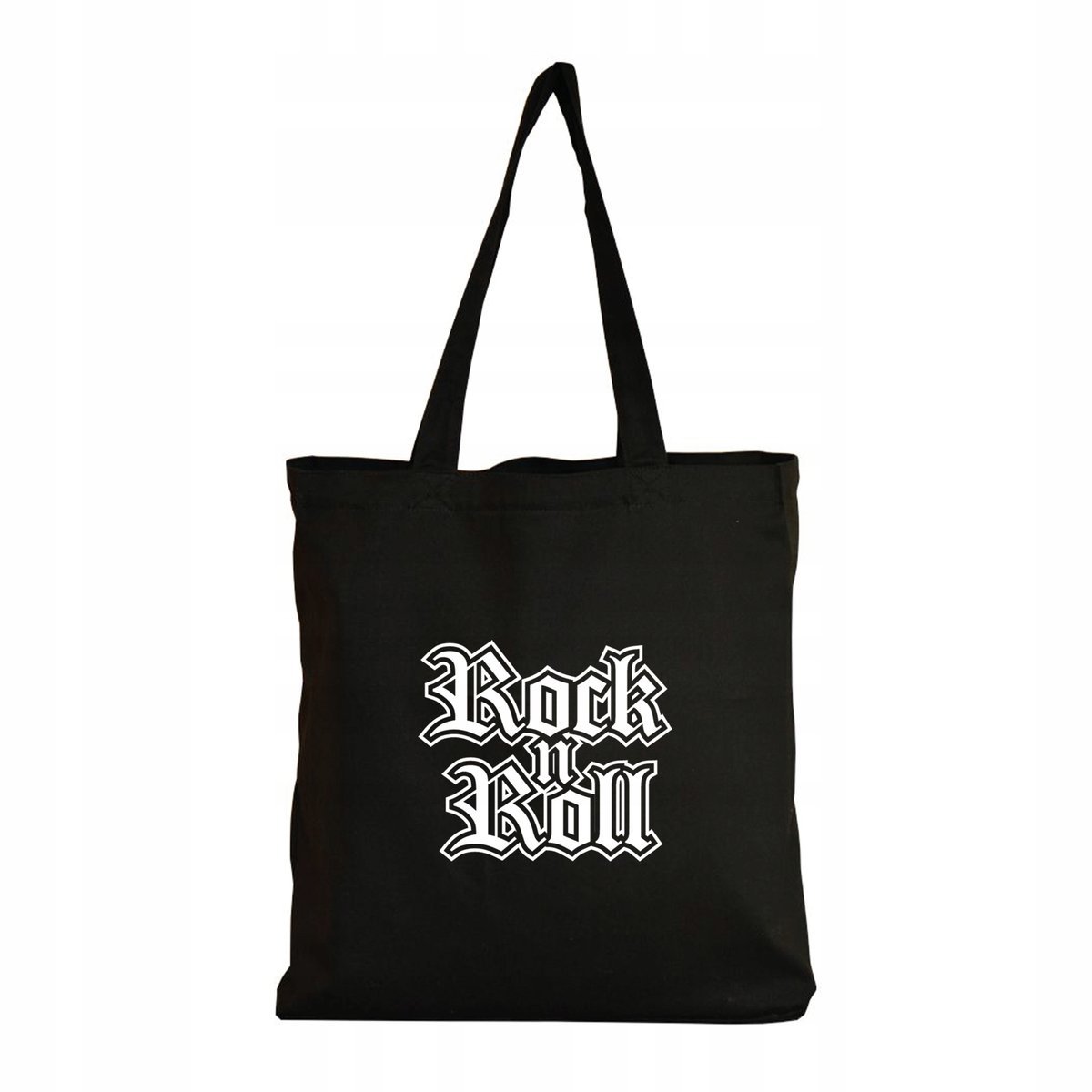 Eko Torba Bawełniana na ramię Zakupy Shopper Torebka Rock N Roll Napis