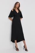 Sukienki - Victoria Beckham Victoria Beckham sukienka kolor czarny midi rozkloszowana - miniaturka - grafika 1
