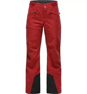 Spodnie damskie - Haglöfs Damskie spodnie Niva, czerwone (Brick red), L - grafika 1