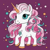 Malowanie po numerach - Ideyka Malowanie po numerach- Magiczny jednorożec 25x25cm - miniaturka - grafika 1