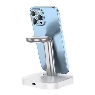 HOCO ładowarka indukcyjna 3w1 Graceful CW43 biały - Akcesoria do smartwatchy - miniaturka - grafika 1