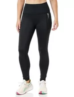 Spodnie sportowe damskie - Champion Athletic C-Tech W-Quick-Dry Stretch Poly-Jersey Compression Crop spodnie dresowe damskie, Czarny, S - miniaturka - grafika 1