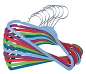 Wieszaki do szafy - Wieszak welurowy Mini komplet 10 szt. - mix kolorów - miniaturka - grafika 1