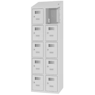 Metalowa szafa z dostępem do prądu w skrytkach MSUS 325 V - Szafki BHP - miniaturka - grafika 1