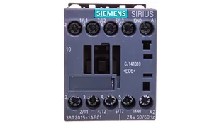 Siemens Stycznik mocy 7A 3P 24V AC 1Z 0R S00 3RT2015-1AB01 3RT2015-1AB01 - Silniki elektryczne i akcesoria - miniaturka - grafika 1