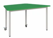 Meble do szkół i przedszkoli - Stolik mobilny blat trapezowy 140x70/rozmiar 4,5,6 - miniaturka - grafika 1