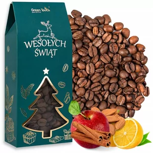 Kawa świąteczna ziarnista smakowa CICHA NOC cynamon jabłko 120 g w pudełku - Kawa - miniaturka - grafika 1