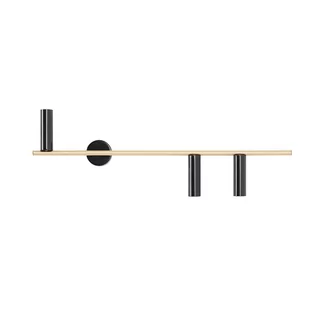 Aldex TREVO 3 BLACK BRASS 1083Y40_2 kinkiet 3x35W/GU10  IP20 - Lampy ścienne - miniaturka - grafika 1