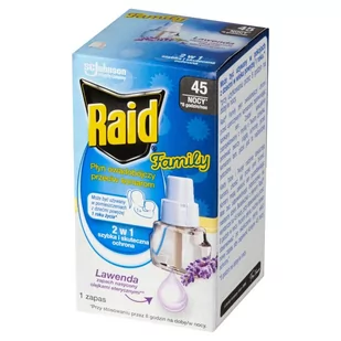 Raid Family Płyn owadobójczy przeciw komarom zapas lawenda 27 ml - Zwalczanie i odstraszanie szkodników - miniaturka - grafika 1