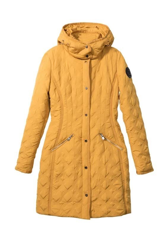 Kurtka damska Desigual Mostaza parka pikowana-M