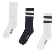 Skarpetki męskie - Zestaw 3 par wysokich skarpet unisex Sprandi 0UB-002-AW23 (3-pack) Czarny - miniaturka - grafika 1