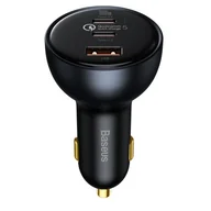 Ładowarki samochodowe - Baseus Qualcomm Quick Charge 5 Ładowarka samochodowa 2xUSB-C + USB 160W Qualcomm Quick Charge 5.0 PD 3.0 - miniaturka - grafika 1