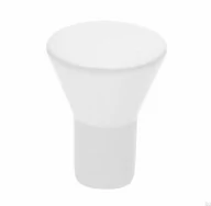 Klamki - Gałka meblowa 819 Metalowa Biała - miniaturka - grafika 1