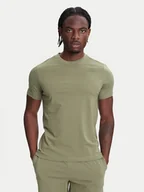 Koszulki męskie - Kappa T-Shirt Logo Korpo Cafers 304J150 Zielony Slim Fit - miniaturka - grafika 1