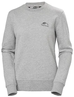 Helly Hansen Damska bluza z grafiką W Nord, 953 szary melanż, S - Bluzy damskie - miniaturka - grafika 1