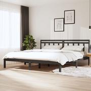 Łóżka - Lumarko Rama łóżka, szara, lite drewno, 180x200 cm, 6FT, Super King - miniaturka - grafika 1