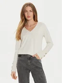 Swetry damskie - Morgan Sweter 242-MGOLD Écru Regular Fit - miniaturka - grafika 1