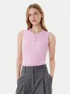 Koszulki i topy damskie - Morgan Top 252-MJILA Różowy Slim Fit - miniaturka - grafika 1