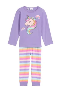 bonprix Piżama z miękkiej bawełny organicznej (2 części) różowy - Piżamy dla dziewczynek - miniaturka - grafika 1