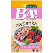 Płatki śniadaniowe i musli - BAKALLAND BA! OWSIANKA Z 5 OWOCAMI LEŚNYMI 47G zakupy dla domu i biura 24190 - miniaturka - grafika 1