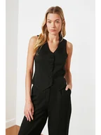 Kamizelki damskie - trendyol Kamizelka w kolorze czarnym - miniaturka - grafika 1