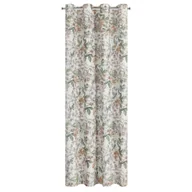 Zasłony - Zasłona Venus Botanic zielono-żółta 140 x 250 cm na przelotkach - miniaturka - grafika 1